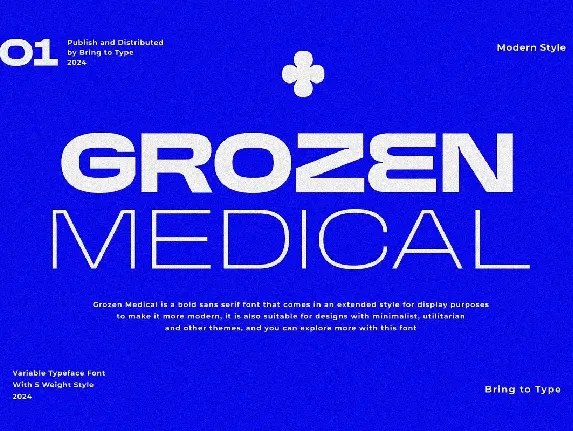 Grozen Medical font