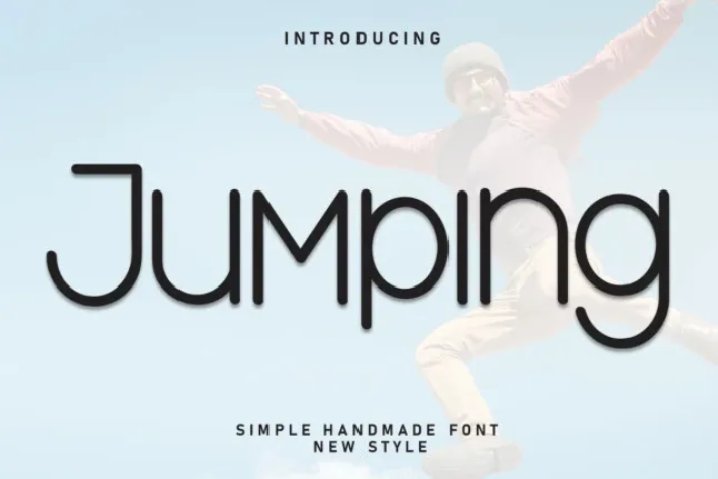 Jumping Display font