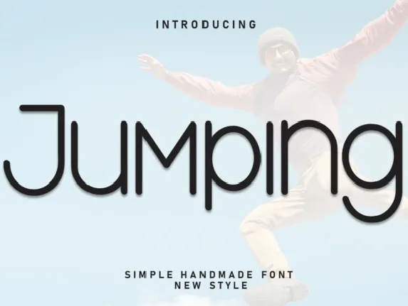 Jumping Display font