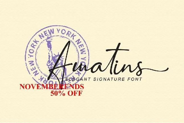 Amatins font