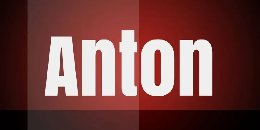 Anton Free font