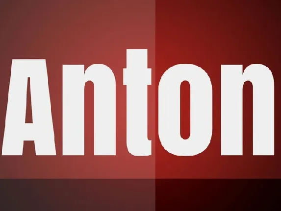 Anton Free font