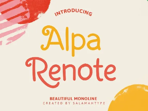 Alpa Renote DEMO font