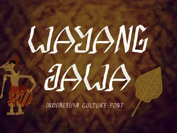 Wayang Jawa font