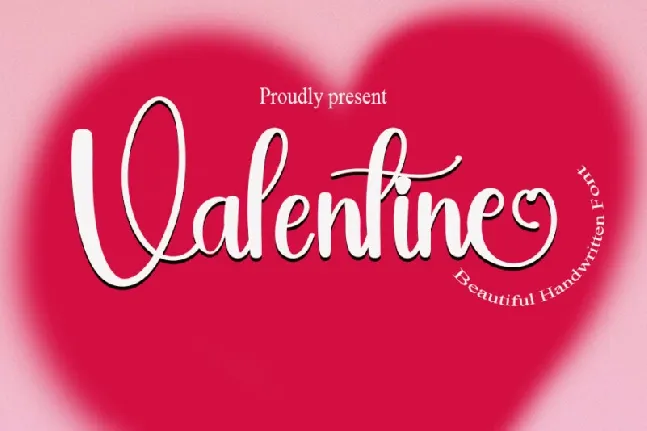 Valentine Calligraphy font