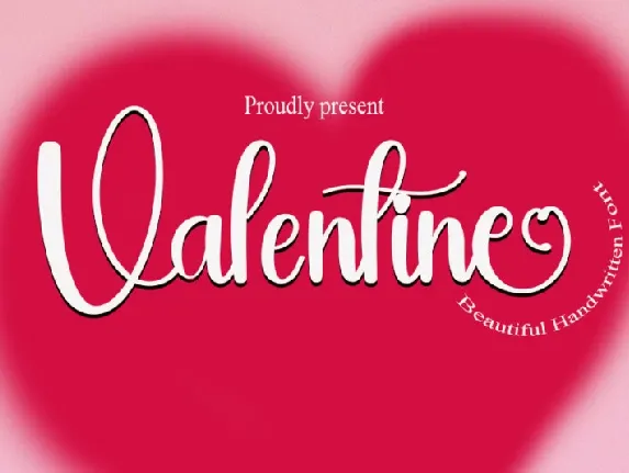 Valentine Calligraphy font