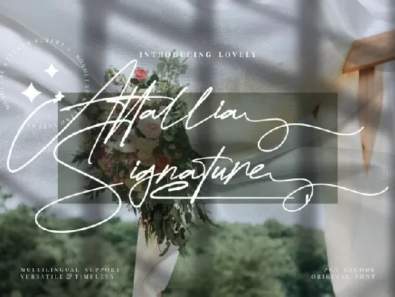 Attallia Signature font