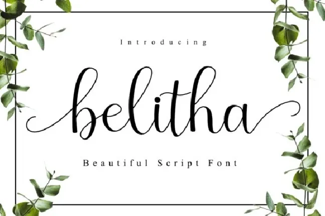 Belitha font