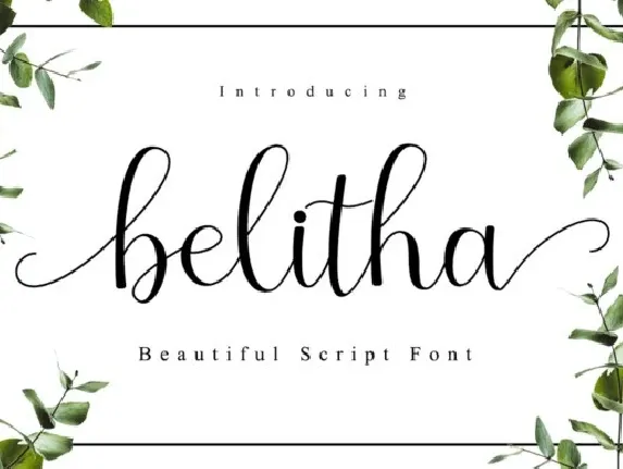 Belitha font