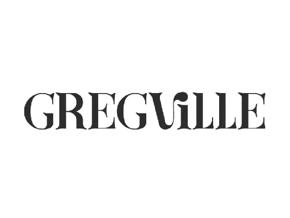 GregvilleDemo font