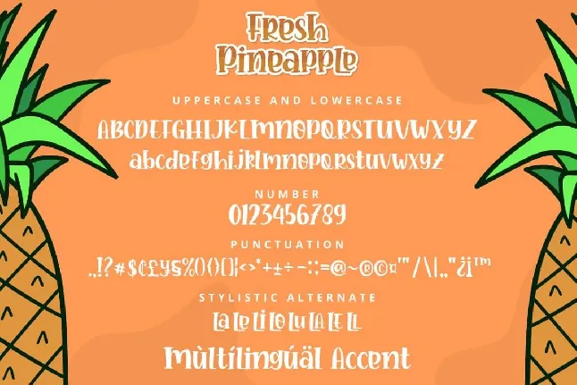 Fresh Pineapple font