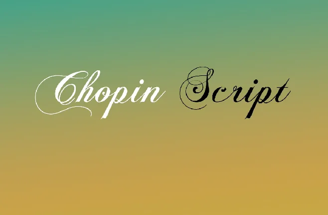 Chopin Script font