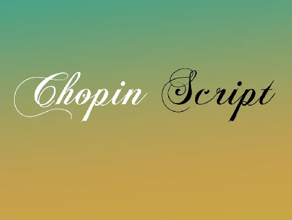 Chopin Script font