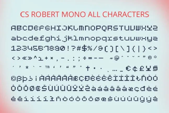 CS Robert Mono font