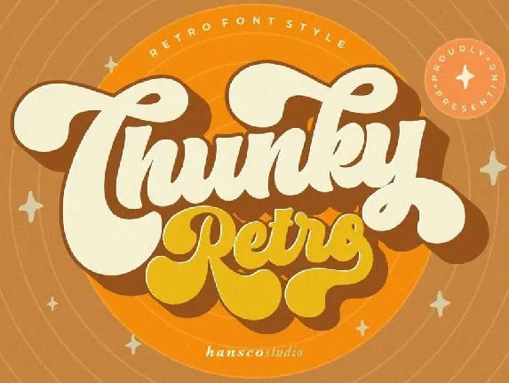 Chunky Retro font