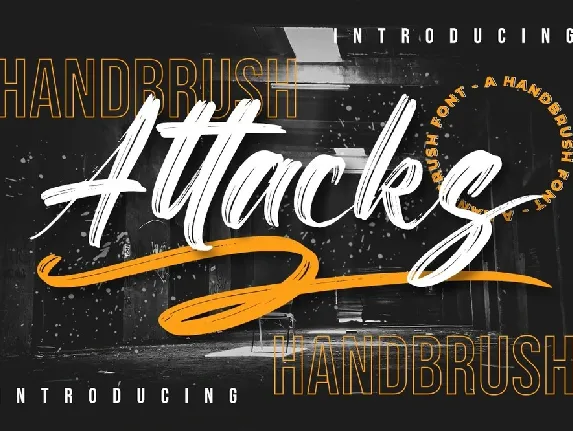 Attacks Brush font