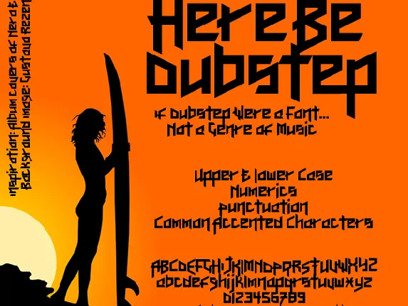 Here Be Dubstep font