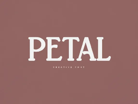 Petal font