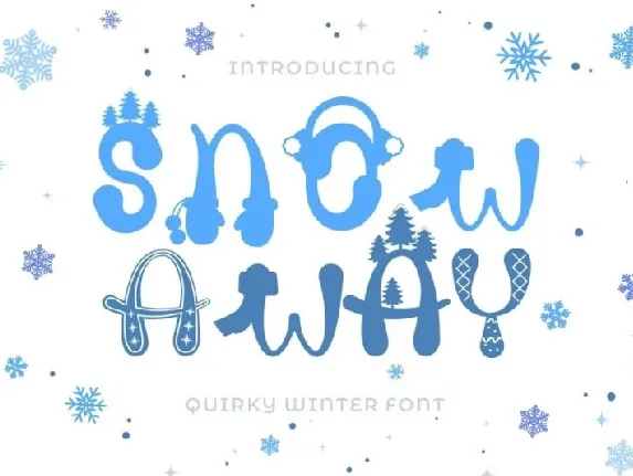 Snow Away font