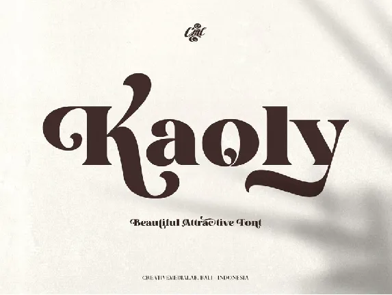 Kaoly Bold Serif font