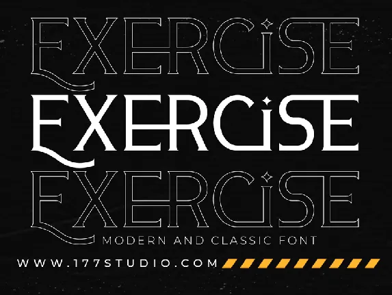 Exercise font