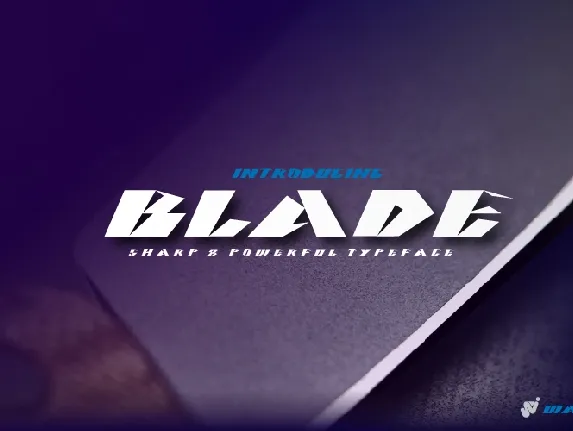 BLADE font