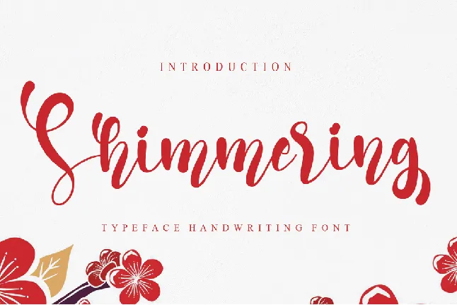 Shimmering font