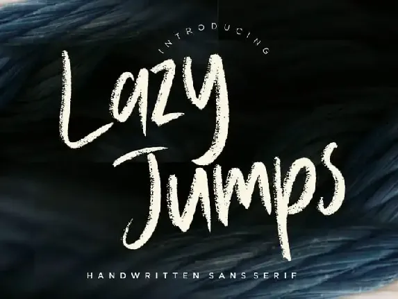 Lazy Jumps Brush font