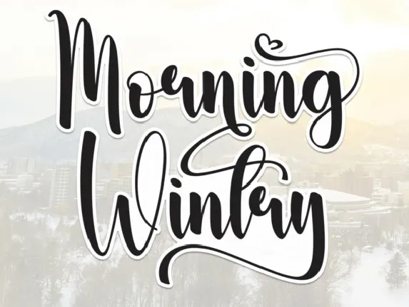 Morning Wintry Script font