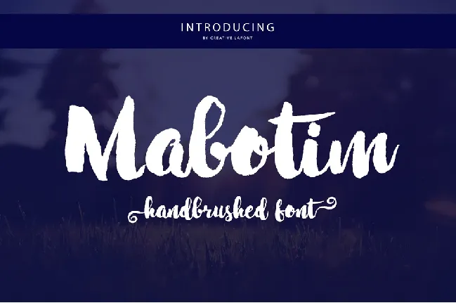 Mabotim Brush Free font