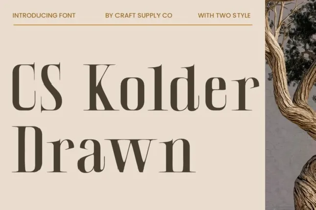 CS Kolder Drawn font