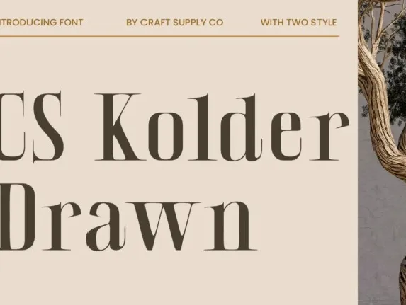 CS Kolder Drawn font