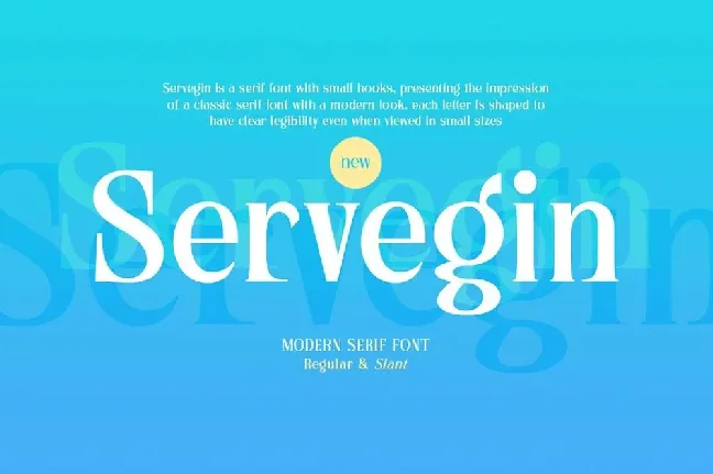 Servegin font