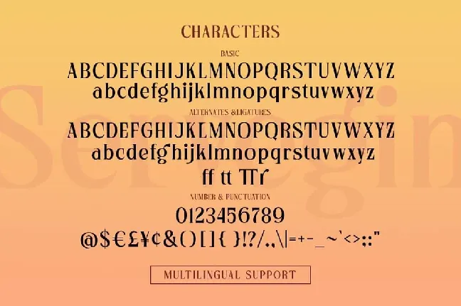 Servegin font