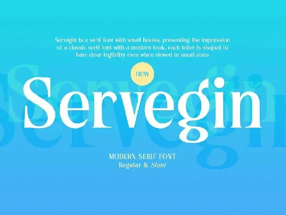 Servegin font