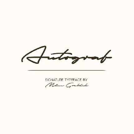 Autograf PERSONAL USE ONLY font