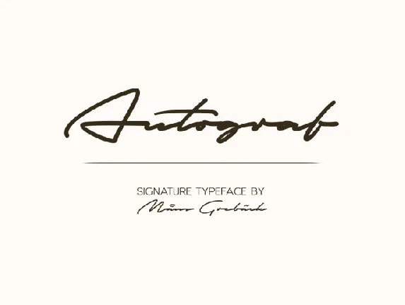 Autograf PERSONAL USE ONLY font