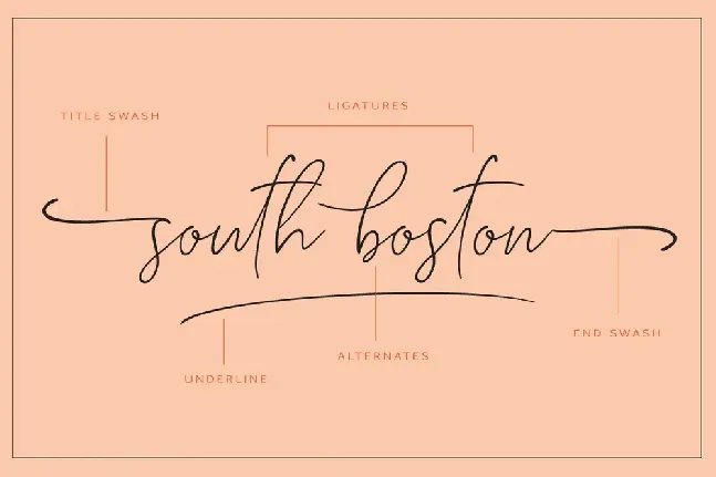 South Boston font