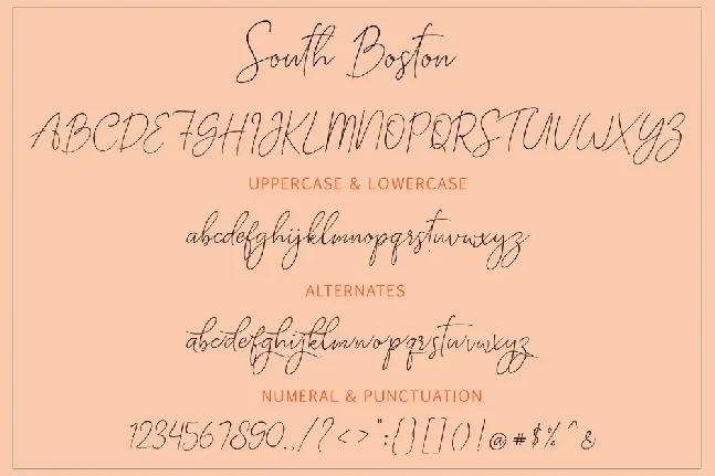 South Boston font