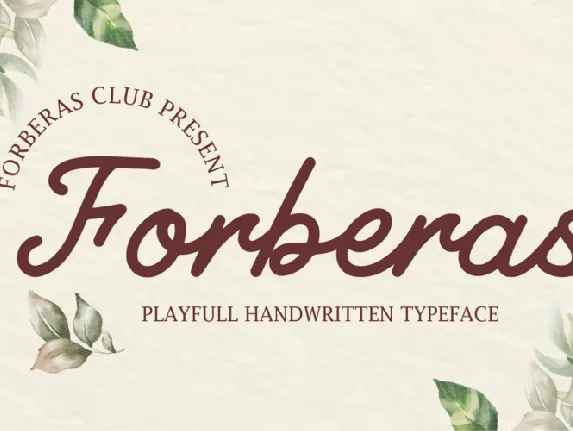 Forberas Demo font