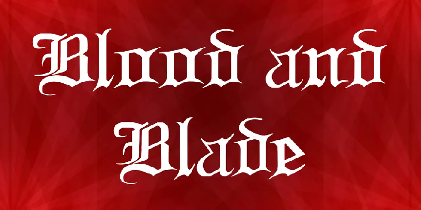 Blood and Blade font