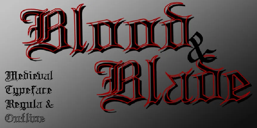 Blood and Blade font