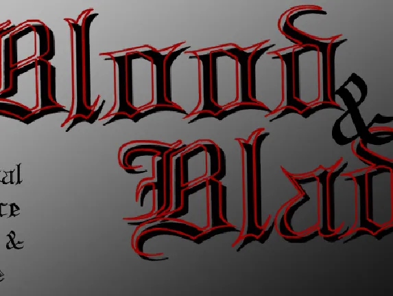 Blood and Blade font