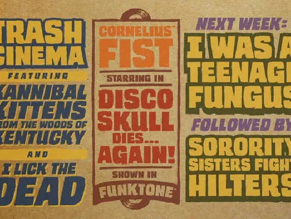 Trash Cinema BB font