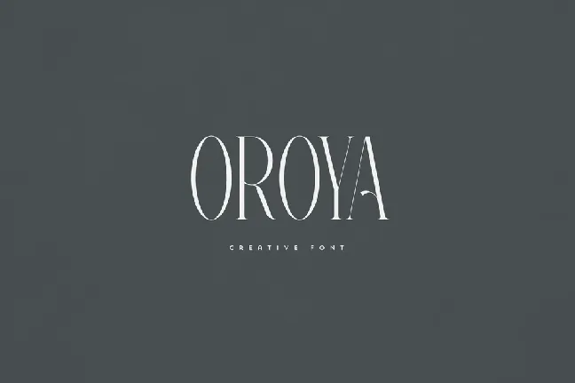 Oroya font