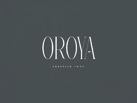 Oroya font