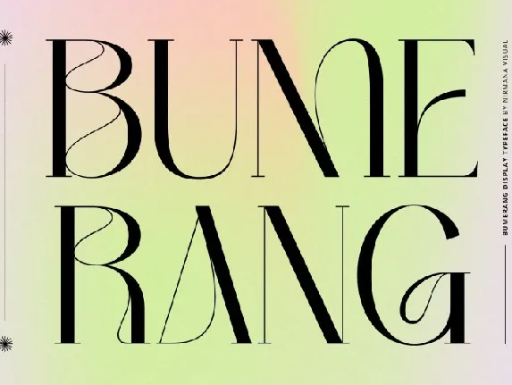 Bumerang font