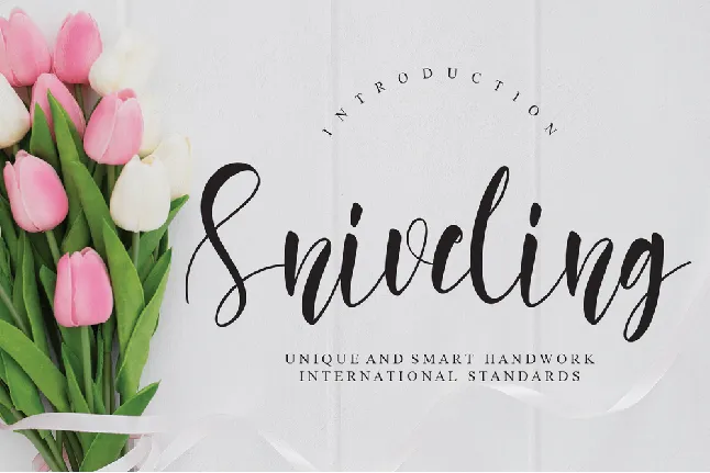 Sniveling font