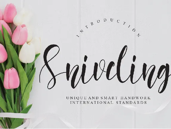 Sniveling font