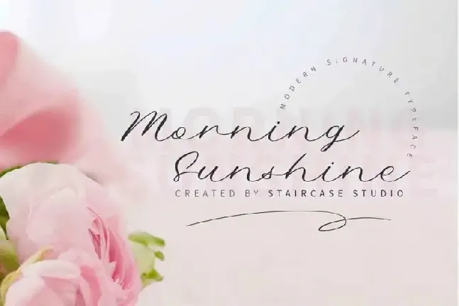 Morning Sunshine Script font